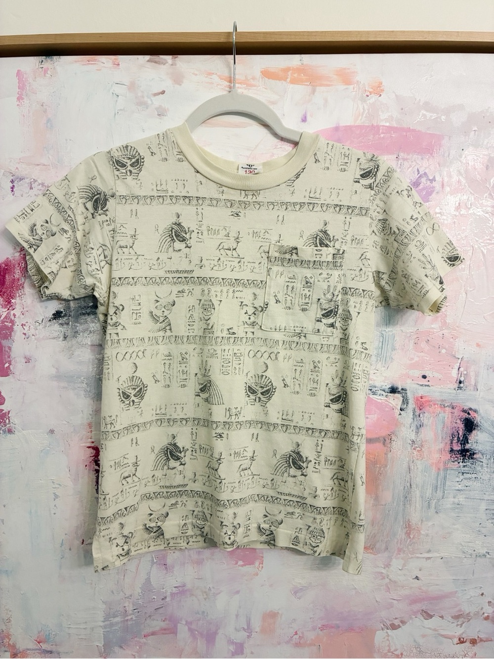 Hysteric Glamour Mini Hieroglyphics All over print pocket tee Japanese XS Small